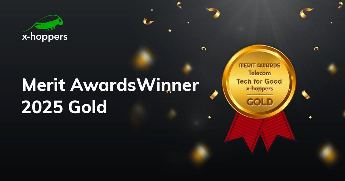 x-hoppers Wins Gold for 'Tech for Good' at 2025 Merit Awards for Telecom